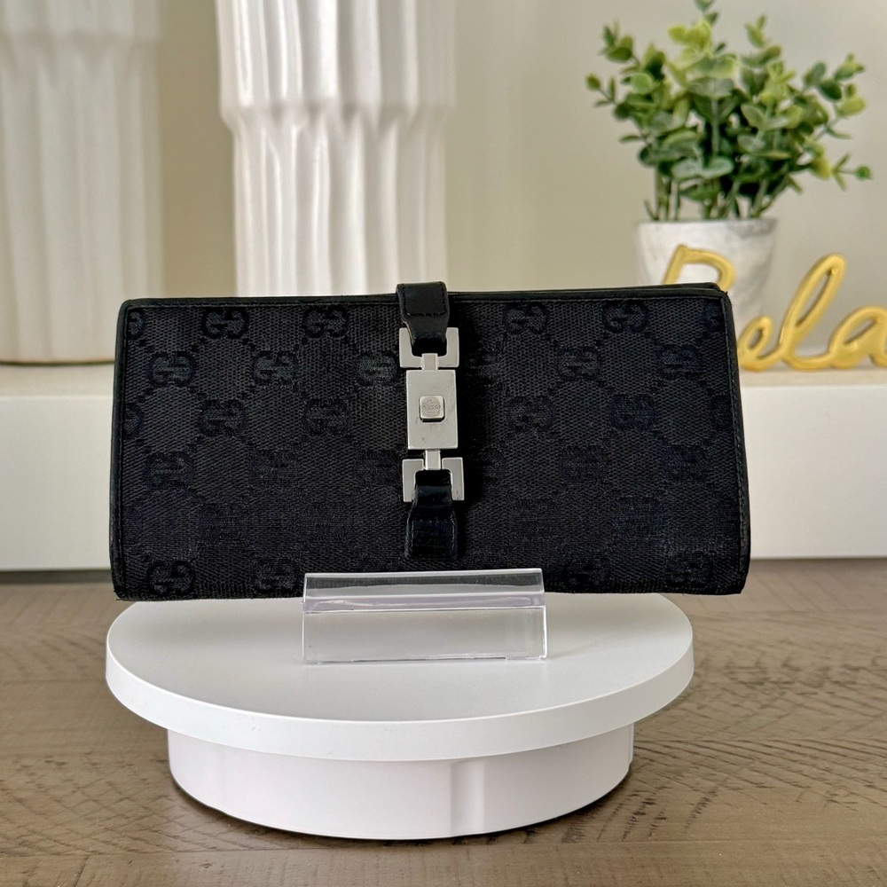Gucci Jackie Long Wallet w/ Silver Hardware - Picture 1 of 14